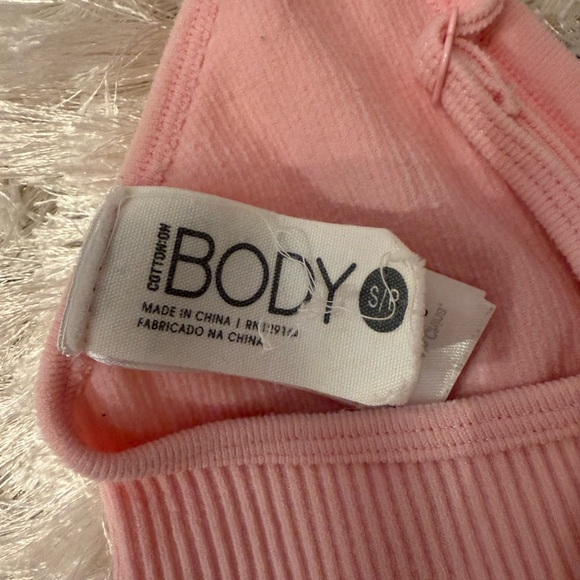 Pink Ribbed Bralette - Picture 3 of 3